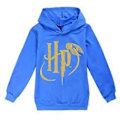 Miniatyrbillede 1 af 2: Hogwarts Harry Potter Trykt Børne Hoodie til Drenge og Piger Casual Langærmet Hættetrøje Trøje Jumper Tops (9-10 År Mørkeblå)