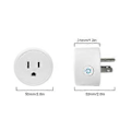Miniatyrbild 3 av 5: Smart Plug WiFi Uttag Med Fjärrkontroll & Timerfunktion Fungerar Med & Assistent 10A Smart Socket Inget Nav Krävs 2.4G Wi-Fi Endast