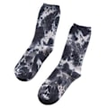 Miniatyrbillede 4 af 5: Mode Wild Skateboard Tykke Bomuldsstrømper Par Tie Dyed Trendy Retro Sok Uni (Sort)