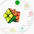 Pikkukuva 5 / 5: Square 1 Square One SQ-1 SQ1 Skewb Puzzle Magic Cube Magic Cube P