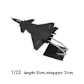 Miniatyrbillede 4 af 5: 1/72 Jagerfly Model Simulationsflymodel til Kontor Hjem J-20 (J-20)