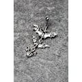 Miniatyrbillede 5 af 5: Pierced Owl Gothic Triple Vampire Bat Dangling Belly Button Ring