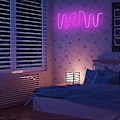 Miniatyrbilde 4 av 5: LED Neon Lys Neonskilt Lampe Dekorativ Nattlampe for Hjem Soverom Bar Butikk Ornament Bursdagsgave Rosa Lys