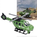 Pikkukuva 5 / 5: Valettu Helikopterimalli Simuloitu Valettu Seos Inertia Lentokone Mallilelu Lapsille Pojille Tytöille 8.9in( )