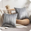 Miniatyrbilde 1 av 5: Putetrekk 45/45 cm sølvgrå for sofa stue skandinavisk