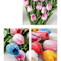 Miniatyrbillede 3 af 5: Pu Tulipan Simulation Blomst Boligindretning (H-20 stk.)