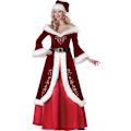 Miniatyrbild 1 av 4: Plus size damkläder europeiska och amerikanska jul kläder, tomte