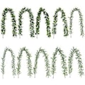 Miniatyrbild 3 av 5: Konstgjorda Vinrankor Falsk Eukalyptus Grönska Girlang Bröllops Bakgrund Båge Vägg Dekoration (Fänkål blad* blågrå)