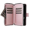 Miniatyrbillede 3 af 5: Til iPhone 11 Pro Etui Rhombus PU Læder Flip Telefon Cover Lynlås Pung (Style C)