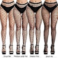 Miniatyrbilde 4 av 4: Sensuelle Strømper Nettstrømper Erotiske Fiskenettstrømper Leggings Sklisikre Strømpebukser (Medium Nett Svart)