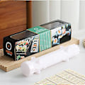Miniatyrbillede 2 af 5: Stribet Sushi-Making Sæt Genanvendelig Holdbar Sushi Maker til Køkken Hjem (Sort)