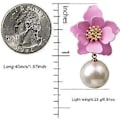Miniatyrbilde 2 av 5: Heyone 2 Par Chic Boho Matte Blomster Statement Ørepyntsett med Gull Blomsterknopp for Kvinner Søster Mor Elsker og Venner (248 )