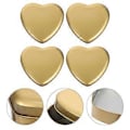 Miniatyrbillede 2 af 2: 4 stk. Bryllupsgaveæsker Alloy Tinplate Case Bryllupsslikæske Valentinsdag Kiksæsker Jernslikglas Dåser