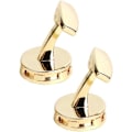 Miniatyrbillede 5 af 5: Guld hule design manchetknapper til mænd dame i gaveæske klassiske runde manchetknapper til mænd smykkesæt til bryllupsdag
