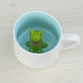 Miniatyrbillede 3 af 5: 3D Frø Kaffe Kop, 350ml Sjov Tegneserie Kaffe Kop, Håndlavet Kaffe