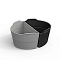 Miniatyrbillede 1 af 4: Non-stick gryde med nem rengøring silikone indvendig foring (grå sort)