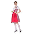 Pikkukuva 2 / 5: Naisten Oktoberfest-asu Saksalainen Dirndl-mekko Baijerilainen Karnevaalijuhla-asu (2XL Punainen)