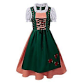 Pikkukuva 2 / 5: 100% Uudet Päivitetyt Naisten Oktoberfest-asut Baijerilaiset Dirndl-mekot Perinteiset Saksalaiset Halloween-asut (M)