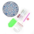 Miniatyrbild 1 av 5: DIY Diamantmålning Nattlampa Specialformad Mandala Diamantmålning Heminredning (Stil 3)