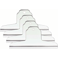 Miniatyrbillede 1 af 4: 4 stk. 10 cm ekstra brede clips, sølvfarvede clips i rustfrit stål til papir