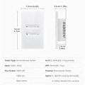 Miniatyrbild 2 av 3: Tuya WiFi Smart Dimmer Switch 1 Gang Dimmer Ljusbrytare Touch Panel APP Fjärrkontroll Fungerar med