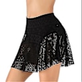 Miniatyrbillede 3 af 5: Dame Blonde Udhulet Badedragt Tankini Underdel Badeshorts (s-xxl) A(XL SORT)