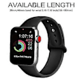 Miniatyrbild 1 av 2: Armband | Typ C - Kompatibel med Apple iWatch Silikonarmband - 38/40mm Small Size - Svart