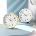 Miniatyrbild 4 av 4: Ny Nordisk Ljus Lyx Alarmklocka Tyst Student Frostad Metall Skrivbords Klocka Net Red Enkel Klocka{jkw} (Vit)