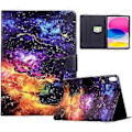 Miniatyrbillede 1 af 5: Stativ Etui til iPad (2025)/iPad 10.9 (2022) Tablet Læder Cover med (Nebula)