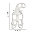 Miniatyrbillede 3 af 5: QQDD Kageudstikkere, 3D Katte Kageudstikkere til Børn, Kattehale Formet Katte Kageform til DIY Bagning, Kiks Prægning (form2)