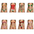 Miniatyrbillede 3 af 5: 2023 NYHED Ankomst Dame Badedragter i Ét Stykke Galaxy Taco Kat Mavekontrol Badedragt Badetøj Strandtøj Bikini Monokini (M Gul)