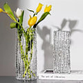 Miniatyrbillede 2 af 5: Ekstremt Frossen Gletsjer Sten Vase Glas Klar Ind Vind Arrangement Blomst Rose Blomst Bord Dekoration(S Sort)