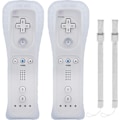 Miniatyrbilde 1 av 4: 2 WII-kontrollere - Fjernkontroll for spill med silikonetui - w