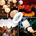 Pikkukuva 3 / 5: LED-ilmapallovalot 30 kpl LED-paperilyhty, LED-paperilyhty, Li