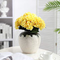 Miniatyrbillede 2 af 5: Kunstig Hortensia Blomst, 5 stk. Enkelt Lang Silke Stilk 6,3 tommer