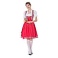 Miniatyrbilde 3 av 5: NY Oppdatert Oktoberfest Kostyme Dame Tysk Dirndl Kjole Kostyme Bayersk Karneval Party (S Rød)