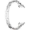 Miniatyrbillede 5 af 5: Kompatibel med Xiaomi Mi Smart Band 8 Armbånd Metal Justerbart Vævet Armbånd Smart Ur Armbånd Tilbehør til Kvinder Mænd Udskiftningsbånd