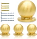 Miniatyrbillede 1 af 4: 4 stk. massive messing mini runde knopper, 3/4\" dia messinghåndtag, mini