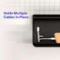 Miniatyrbillede 3 af 3: Sengeside opbevaringshylde, sengesidebakke, sengesidebord opbevaringshylde sort