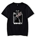 Pikkukuva 2 / 4: Attack on Titan Eren Yeager Anime Muoti Rento Pyöreäkauluksinen Lyhythihainen Miesten Naisten T-paita (XL harmaa)