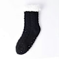 Miniatyrbilde 2 av 3: Herre Fuzzy Tøffelsokker Fluffy Koselig Hytte Vinter Varm Fleece Myk Tykk Komfortabel Anti-skli Julegave Sokker Svart