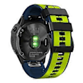 Miniatyrbillede 1 af 4: Type F Silikone Urrem med Pin-tekstur til Garmin Enduro/Tactix Delta/Tactix 7 Pro 26mm Dual (Style F)