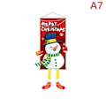 Miniatyrbillede 1 af 2: Julepynt til Dør 2023 - Merry Christmas Banner Dekoration til Hjemmet (A7)