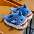Miniatyrbild 2 av 5: Sharktofflor Mjuka Plyschtofflor Söta Haj Mjuka Vinter Sandaler För Flickor Och Pojkar.24-25.
