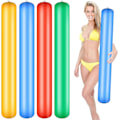 Miniatyrbillede 1 af 5: 4 Stykker 105cm Pool Oppustelig Stav, Oppustelig Pooloverflade, Farverigt PVC Voksen Udendørs Vandlegetøj Sommer Svømmepøl Strand