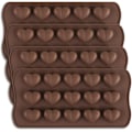 Miniatyrbillede 1 af 5: Chokoladeform 15 hulrum i form af et bikagehjerte i