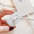 Miniatyrbild 3 av 5: Rosa kärlekshjärta silikon mjuk dammtät bit sladd linje usb-kabel laddningshuvud lindare fodral skydd för Apple iPhone 18/20W (Stil 14)