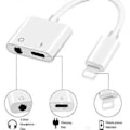Pikkukuva 2 / 5: [Apple MFi -sertifioitu] Kuuloke-adapteri iPhonelle, 2-in-1 Lightning - 3,5 mm kuuloke- ja latausliitäntä AUX-ääniadapteri yhteensopiva iPho