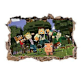 Miniatyrbild 1 av 3: (A) Väggdekaler, 3D Söta Väggdekaler Tecknad Spel Väggdekal Vinyl Väggdekaler Pojkar Flickor Självhäftande Väggdekal för Sovrum Vardagsrum De