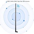 Miniatyrbilde 4 av 5: 12DBI WiFi Antenne, 2.4G/5G Dobbelbånd Høy Forsterkning Lang rekkevidde WiFi Antenne med RPSMA Kontakt for Wi